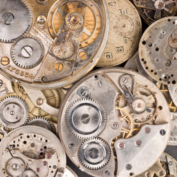 Ein Haufen von Uhren